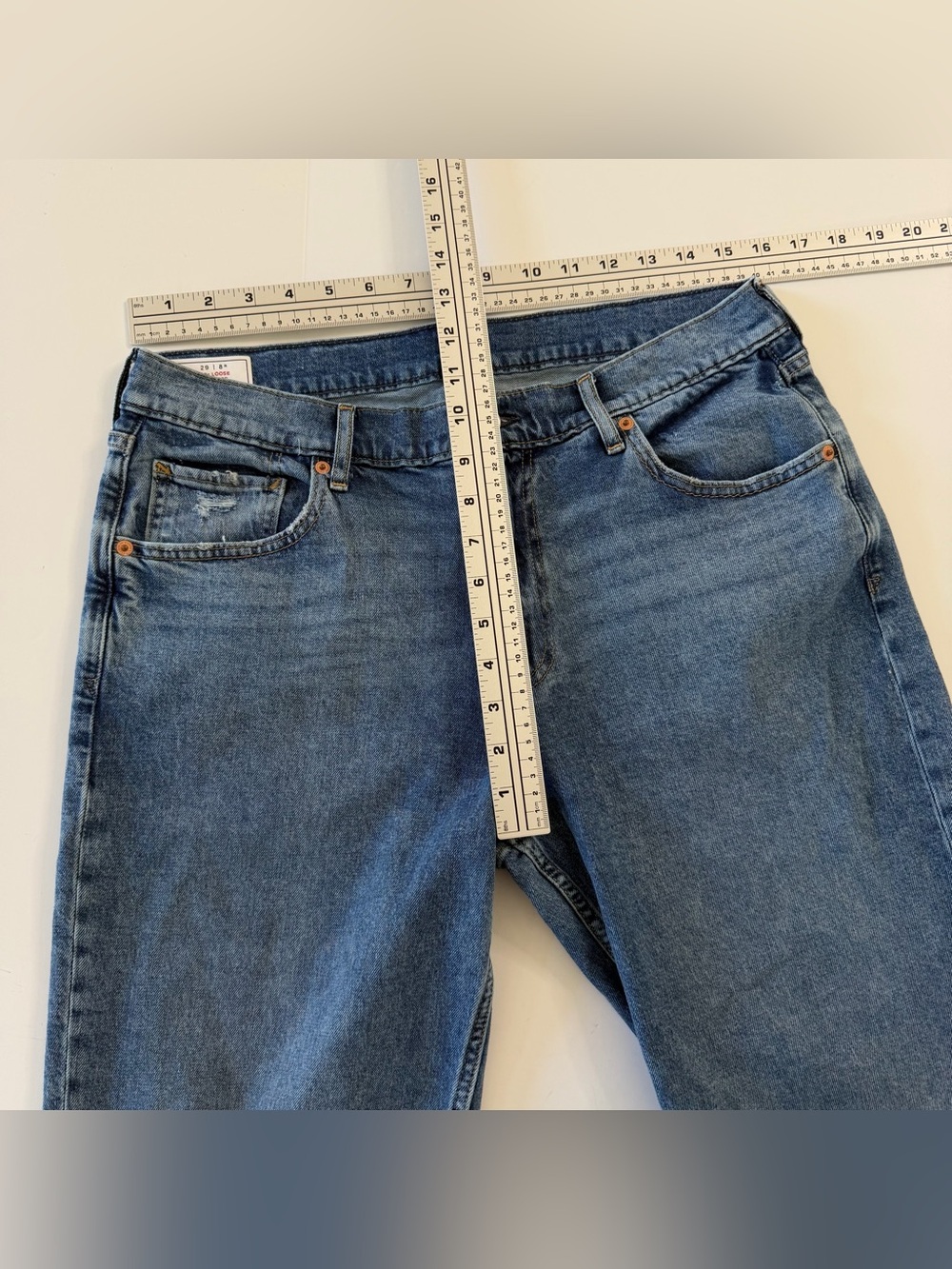 Gap Jeans Womens 29 8 90s Loose Mid Rise Raw Hem - Picture 6 of 11